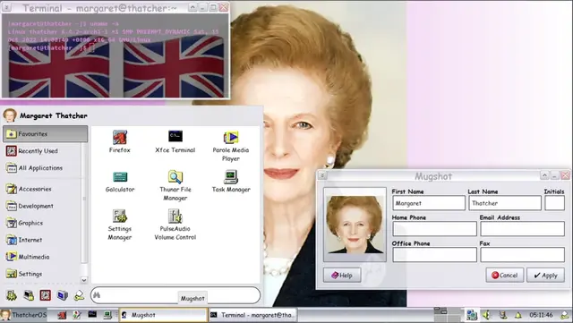 unix rice margaret thatcher example